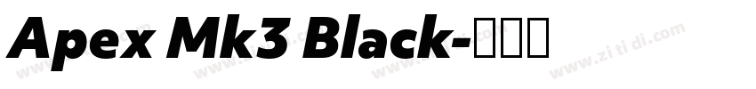 Apex Mk3 Black字体转换